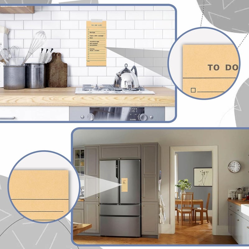 Utron 6 Pack Vintage Magnetic Notepads for Refrigerator, 50 pages/book Grocery List Magnet Pad for Fridge, Design Magnetic Grocery List Pad for Fridge, Grocery List Notepad, To-Do List - Image 4
